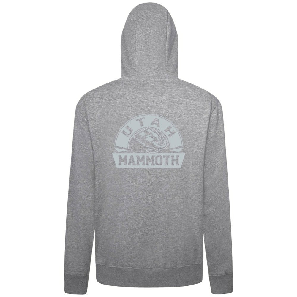Utah Mammoth Levelwear Podium Chenille Logo Full-Zip Hoodie Gray