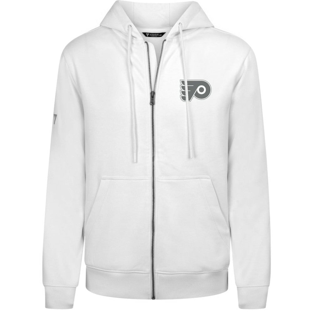 Philadelphia Flyers Levelwear Podium Chenille Logo Full-Zip Hoodie White