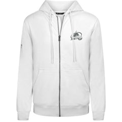 Colorado Avalanche Levelwear Podium Chenille Logo Full-Zip Hoodie White
