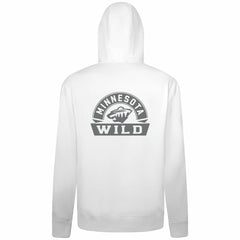 Minnesota Wild Levelwear Podium Chenille Logo Full-Zip Hoodie White