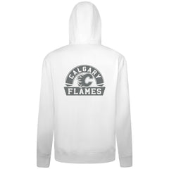 Calgary Flames Levelwear Podium Chenille Logo Full-Zip Hoodie White