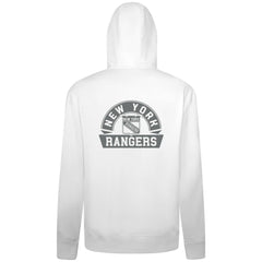 New York Rangers Levelwear Podium Chenille Logo Full-Zip Hoodie White