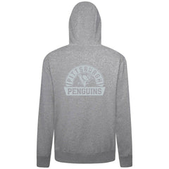 Pittsburgh Penguins Levelwear Podium Chenille Logo Full-Zip Hoodie Gray