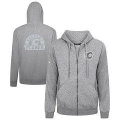 Calgary Flames Levelwear Podium Banner Arch Full-Zip Hoodie Gray