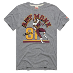 Art Monk Washington Commanders Homage Unisex Retired Player Classic Illustration Tri-Blend T-Shirt - Gray cheap