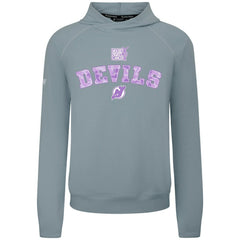 New Jersey Devils Levelwear Hockey Fights Cancer Mandate Tri-Blend Hoodie Gray
