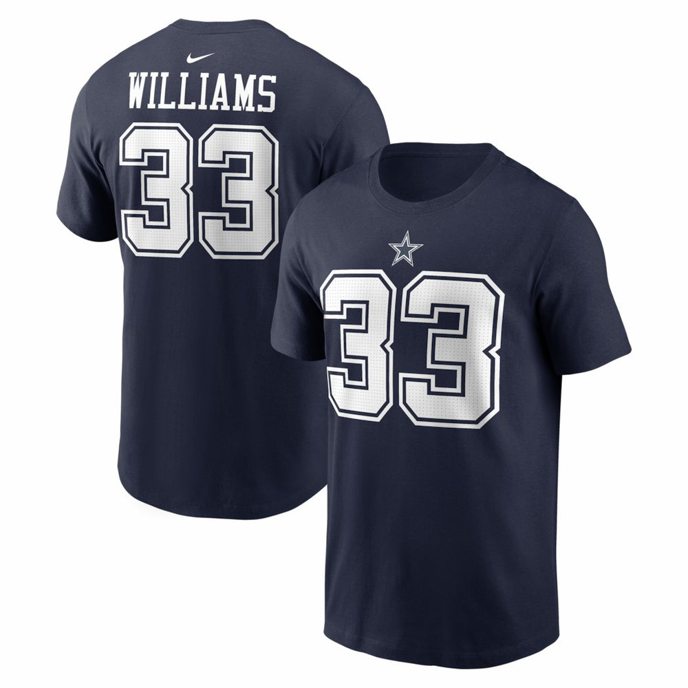 Javonte Williams Dallas Cowboys Name & Number T-Shirt - Navy | Nike outlet