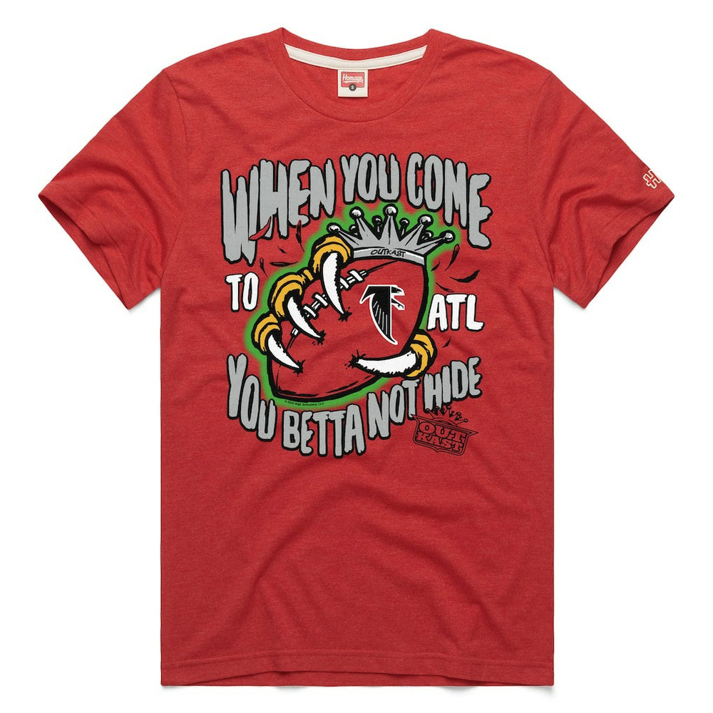Atlanta Falcons x OutKast Homage Unisex You Betta Not Hide Tri-Blend T-Shirt - Red outlet