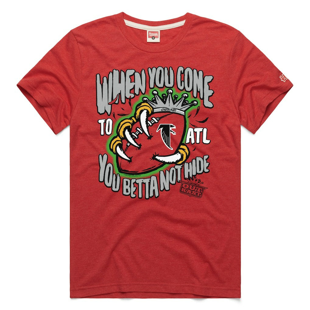 Atlanta Falcons x OutKast Homage Unisex You Betta Not Hide Tri-Blend T-Shirt - Red outlet
