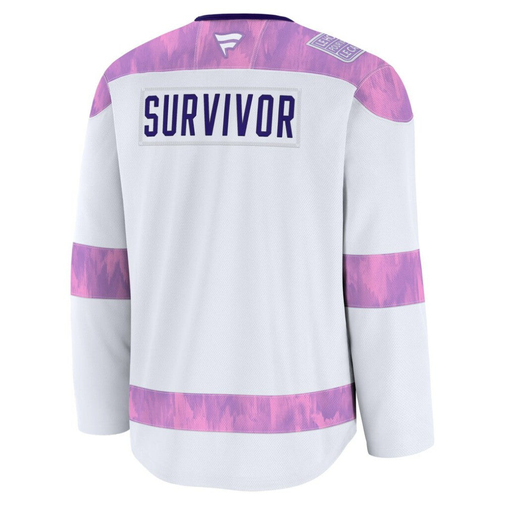 New Jersey Devils Fanatics Hockey Fights Cancer Survivor Practice Jersey White