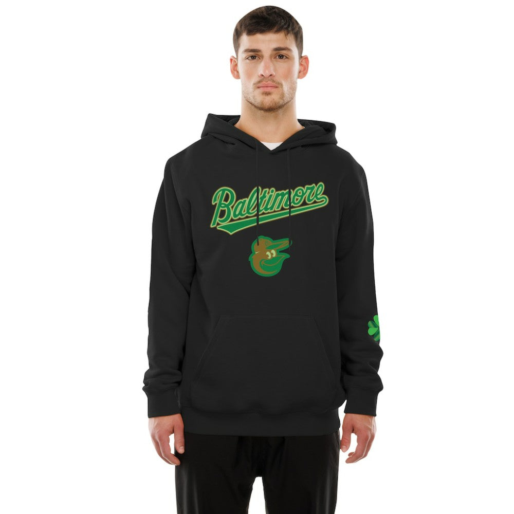 Baltimore Orioles 2026 St. Patrick's Day Fleece Hoodie - Black | New Era