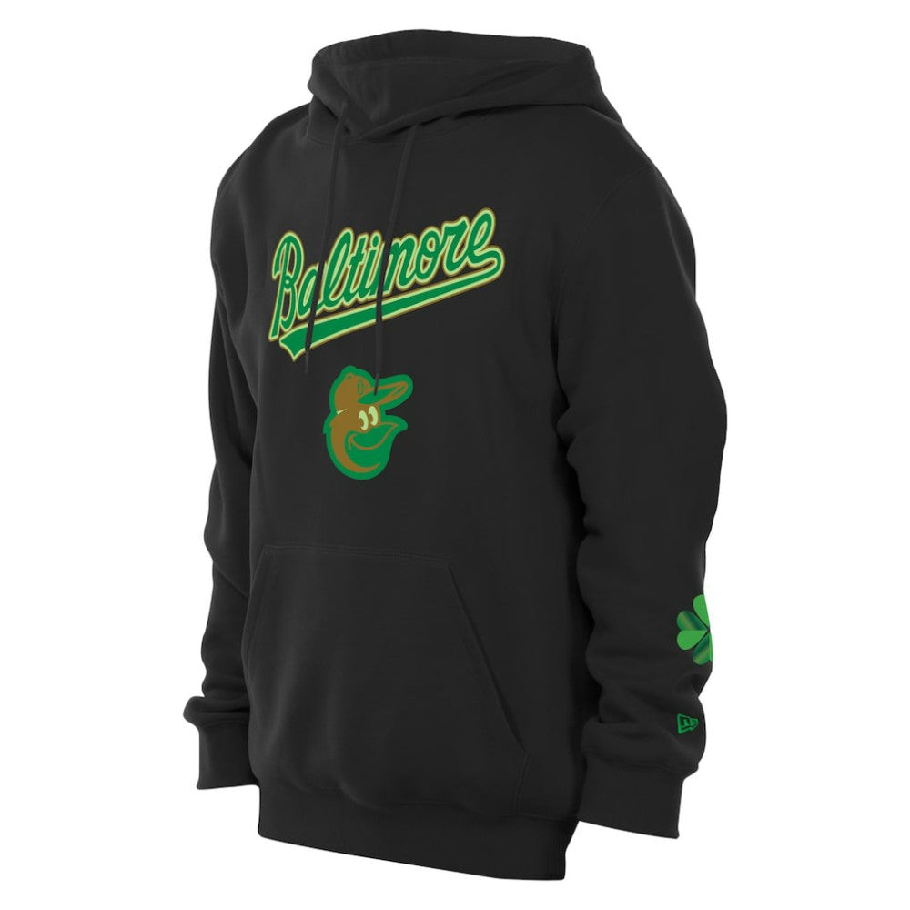 Baltimore Orioles 2026 St. Patrick's Day Fleece Hoodie - Black | New Era