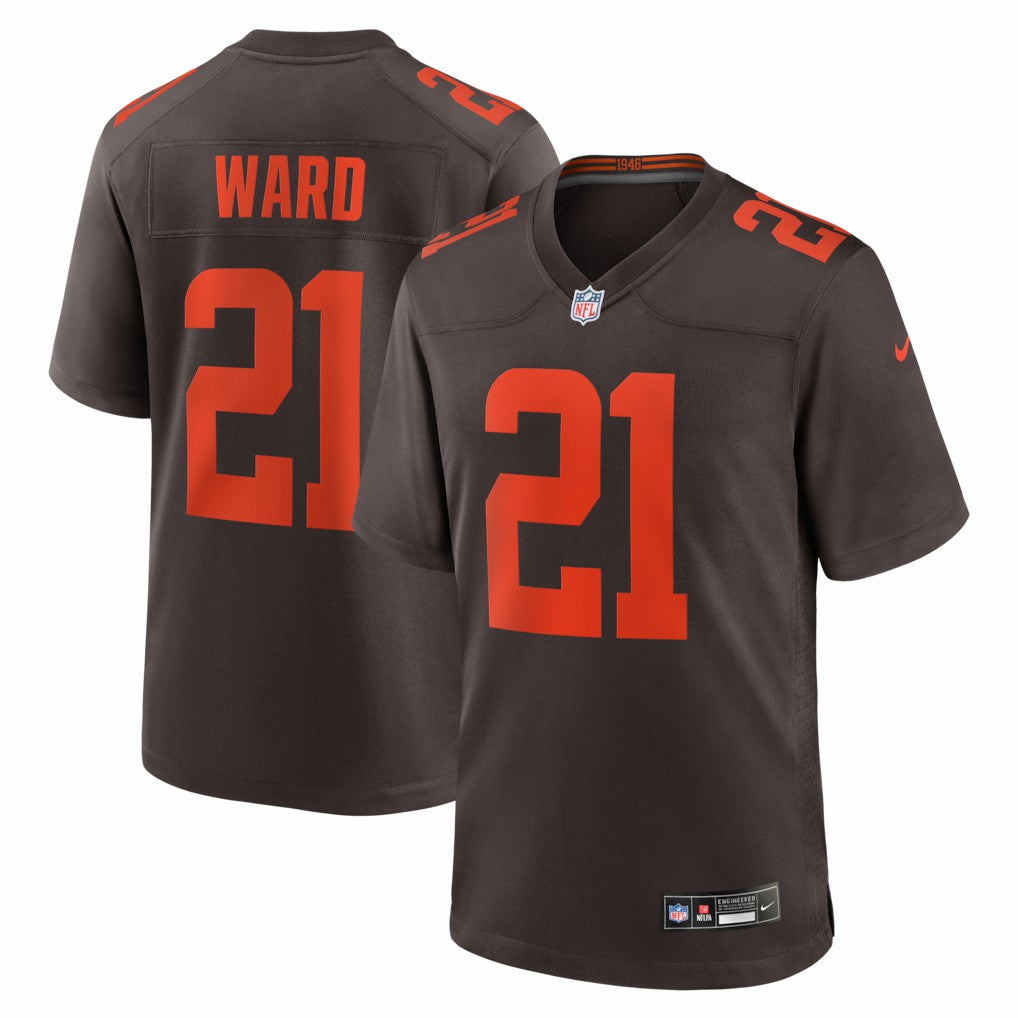 Denzel Ward Cleveland Browns Alpha Dawg Game Jersey - Brown | Nike for sale