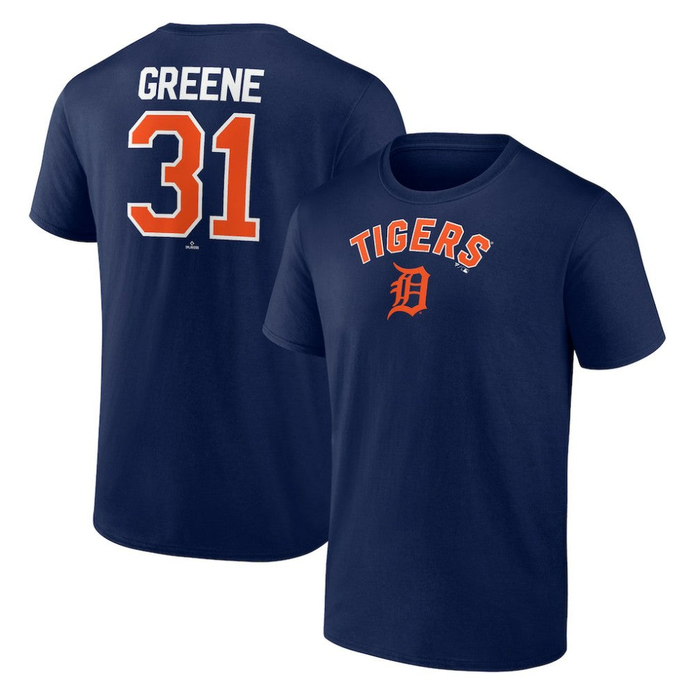 Riley Greene Detroit Tigers Winning Streak Name & Number T-Shirt - Navy