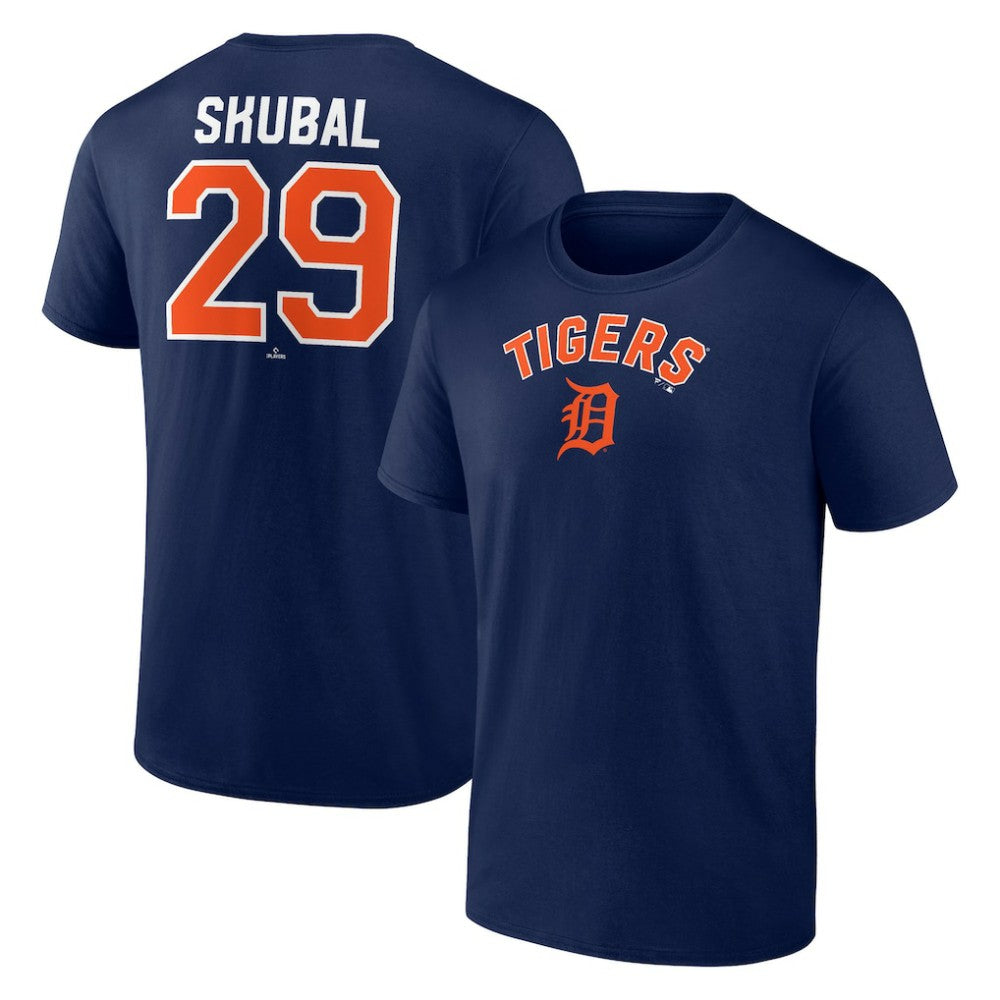 Tarik Skubal Detroit Tigers Winning Streak Name & Number T-Shirt - Navy
