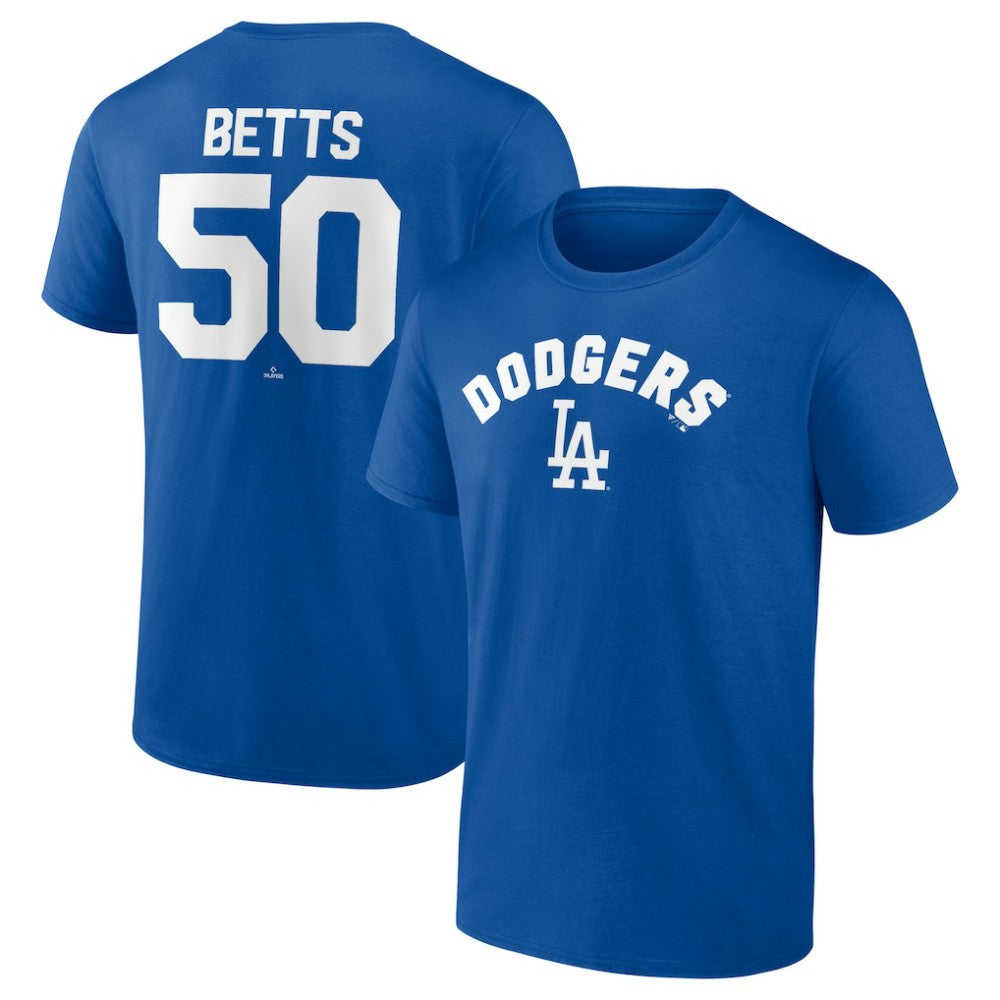 Mookie Betts Los Angeles Dodgers Winning Streak Name & Number T-Shirt - Royal