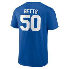 Mookie Betts Los Angeles Dodgers Winning Streak Name & Number T-Shirt - Royal