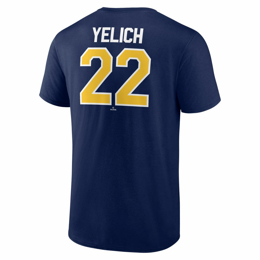 Christian Yelich Milwaukee Brewers Winning Streak Name & Number T-Shirt - Navy