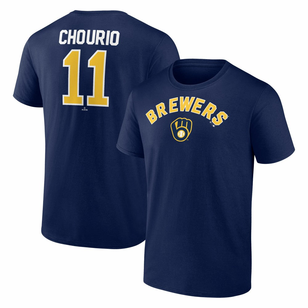 Jackson Chourio Milwaukee Brewers Winning Streak Name & Number T-Shirt - Navy