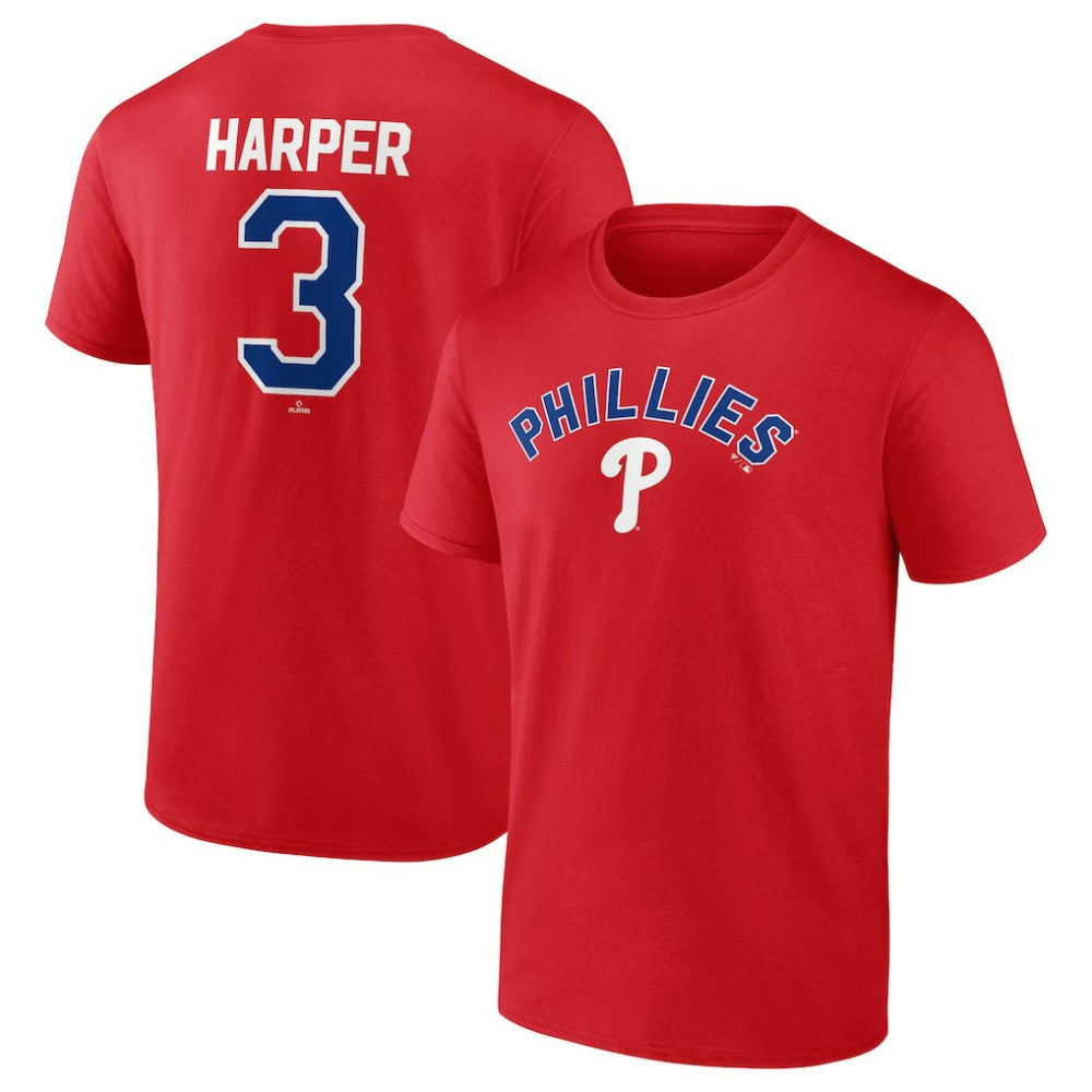 Bryce Harper Philadelphia Phillies Winning Streak Name & Number T-Shirt - Red