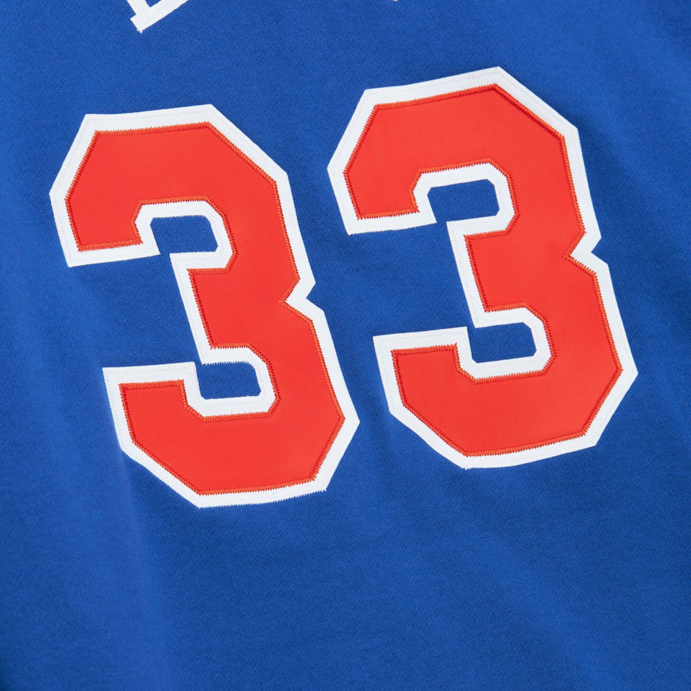 Patrick Ewing New York Knicks Name & Number Hoodie - Blue | Mitchell & Ness outlet