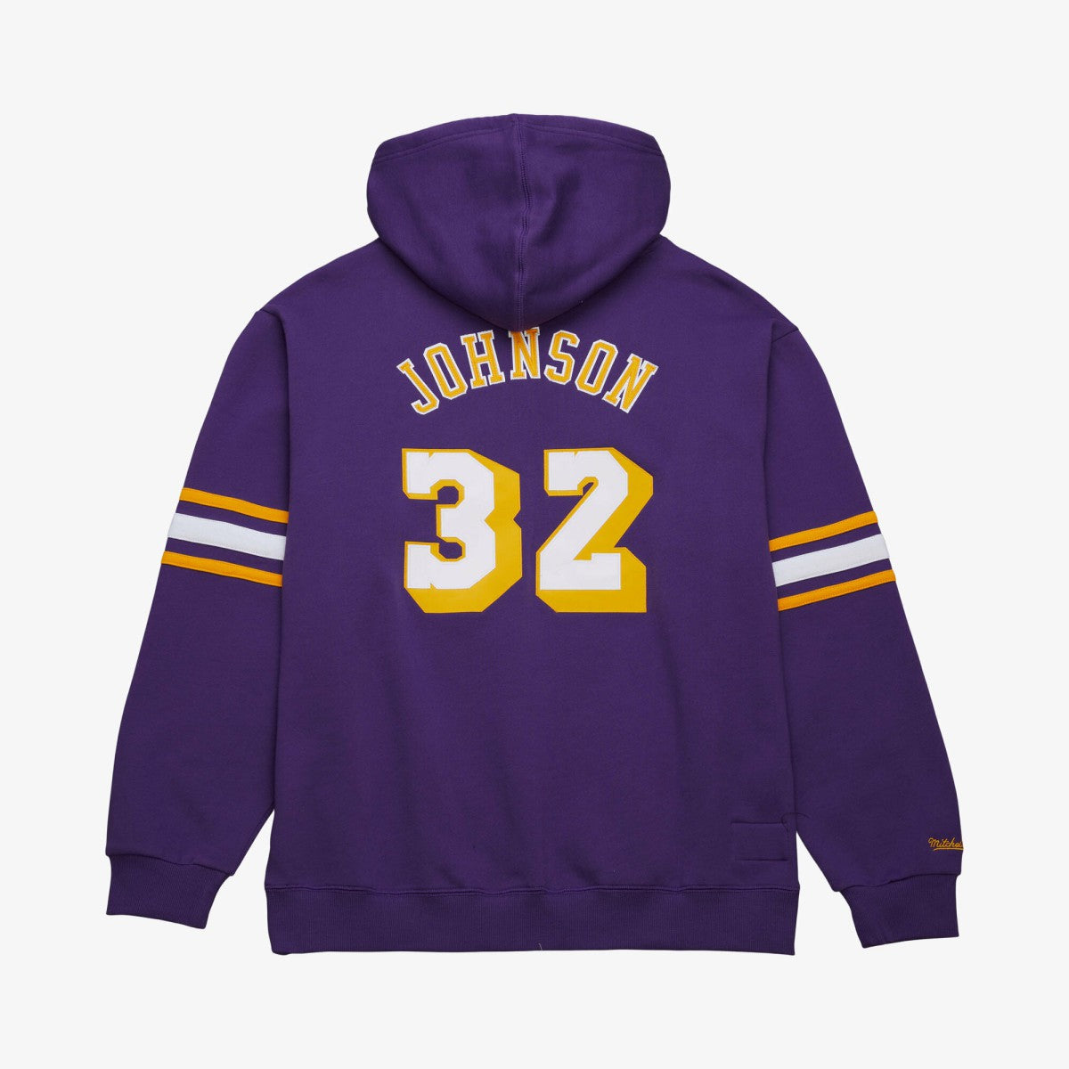 Magic Johnson Los Angeles Lakers Name & Number Hoodie - Purple | Mitchell & Ness on sale