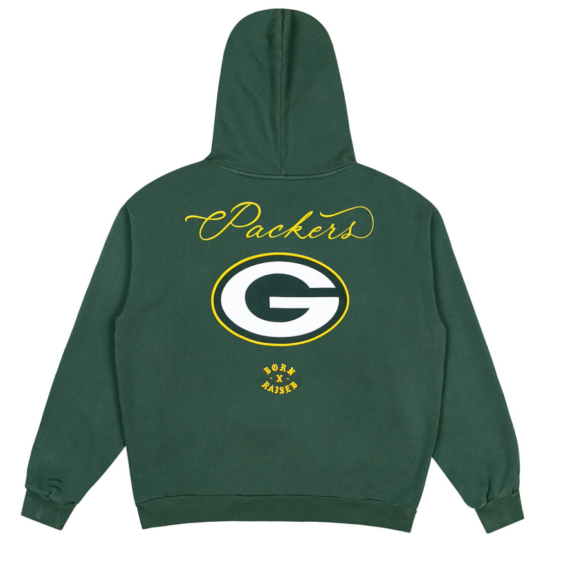 Green Bay Packers Born x Raised Unisex Fine Line Hoodie - Green sale
