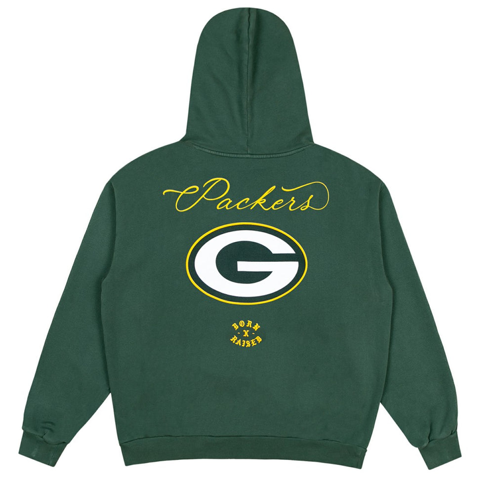 Green Bay Packers Born x Raised Unisex Fine Line Hoodie - Green sale