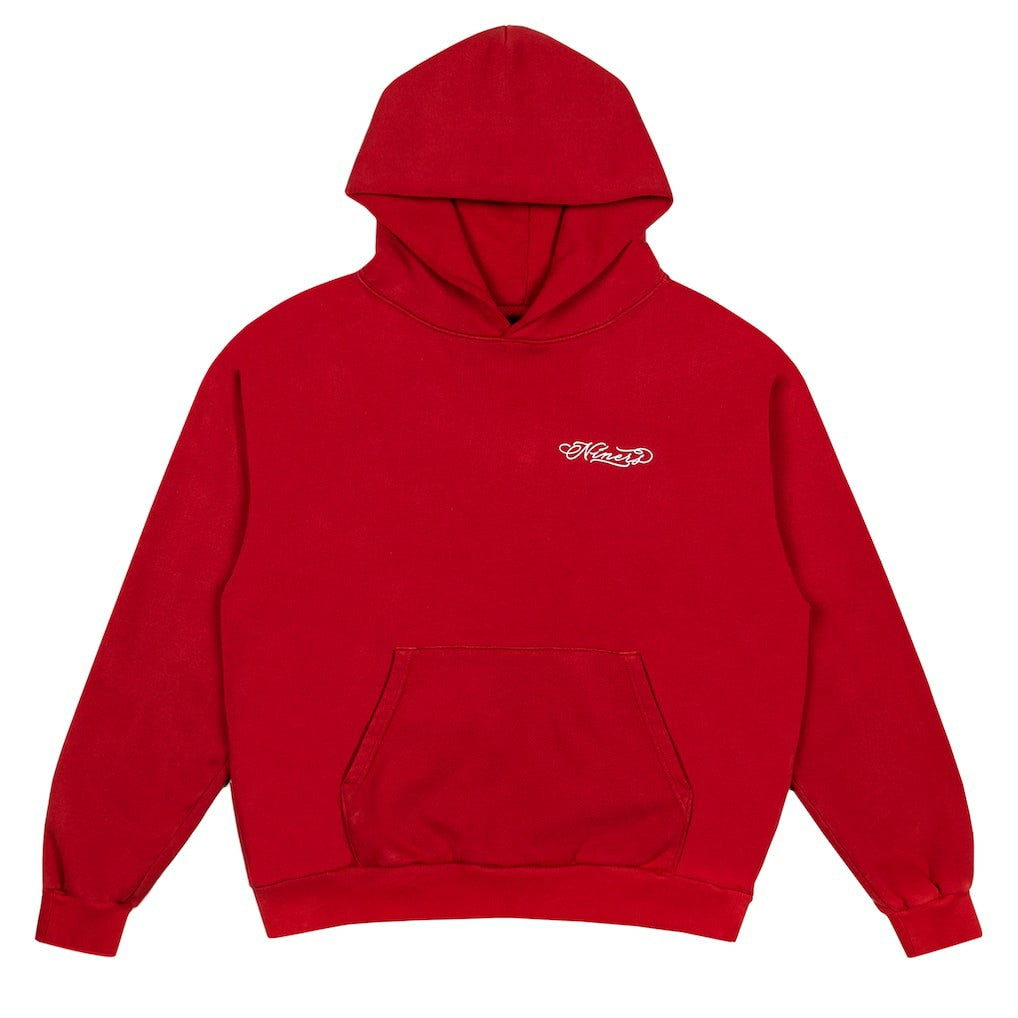 San Francisco 49ers Born x Raised Unisex Fine Line Hoodie - Scarlet discount