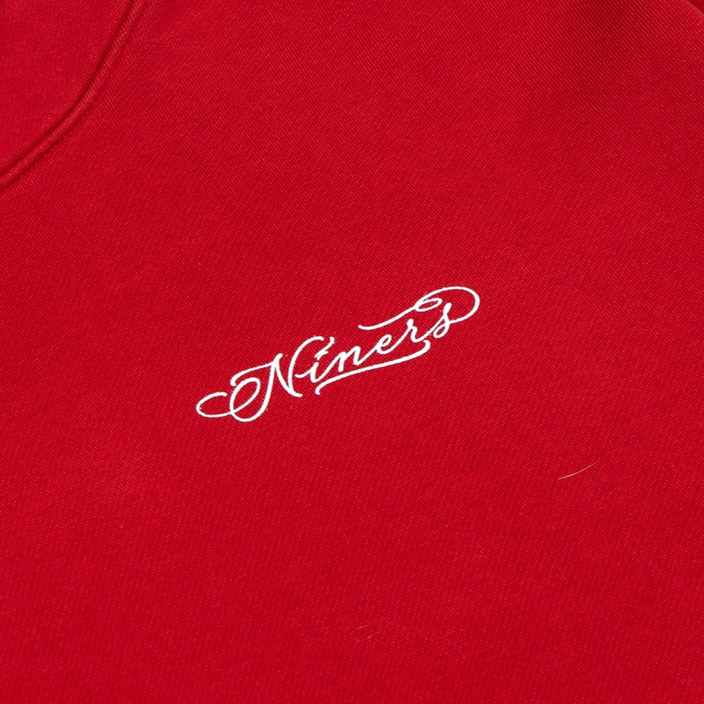 San Francisco 49ers Born x Raised Unisex Fine Line Hoodie - Scarlet discount