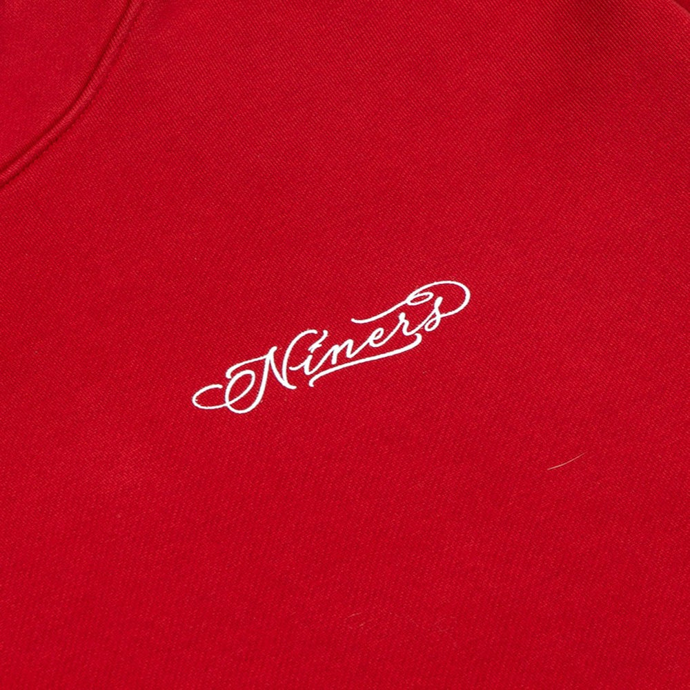 San Francisco 49ers Born x Raised Unisex Fine Line Hoodie - Scarlet discount