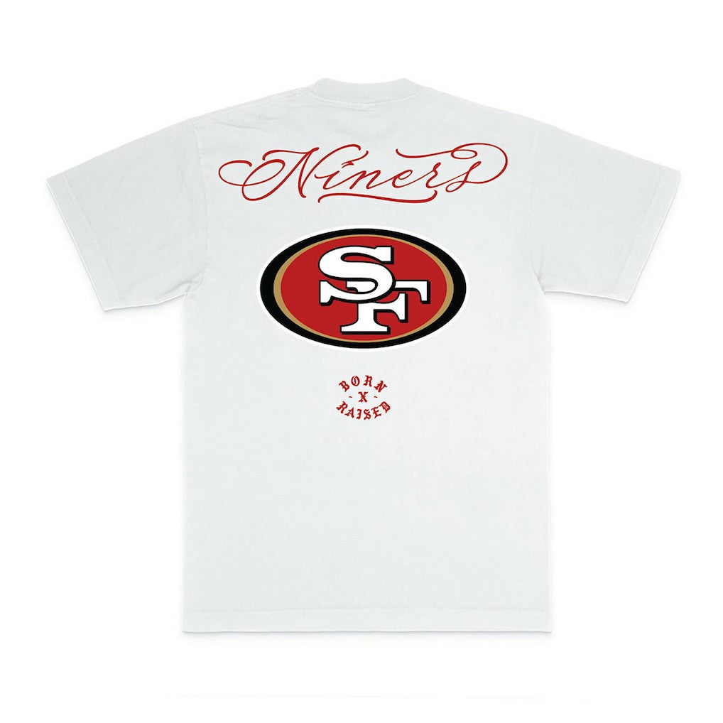 San Francisco 49ers Born x Raised Unisex Fine Line T-Shirt - White sale