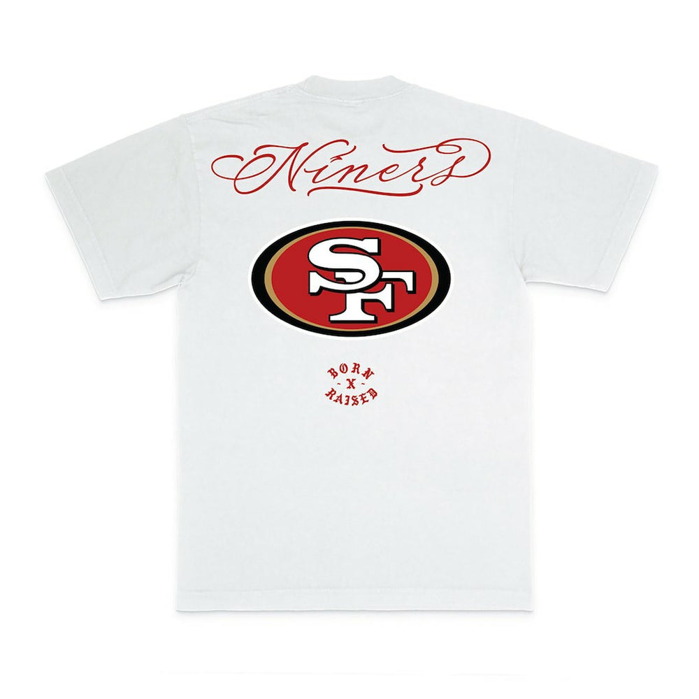 San Francisco 49ers Born x Raised Unisex Fine Line T-Shirt - White sale