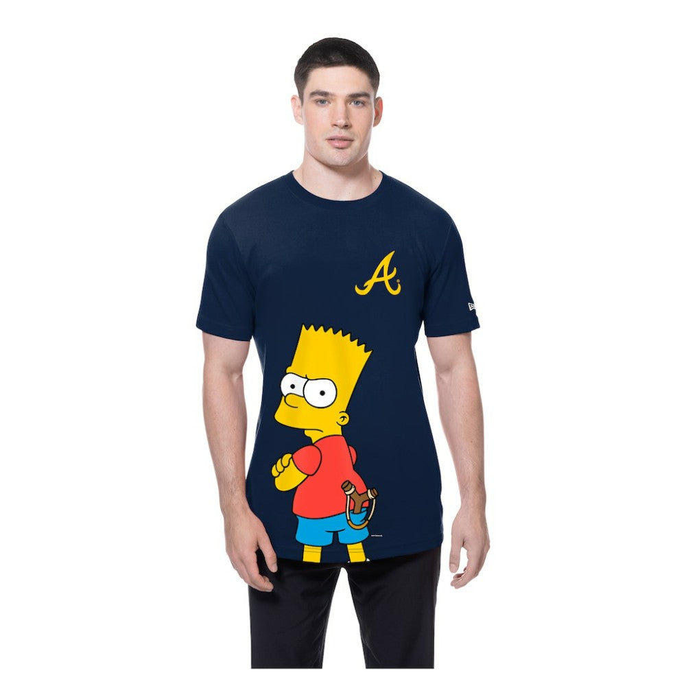 Atlanta Braves MLB x Simpsons Local T-Shirt - Navy | New Era