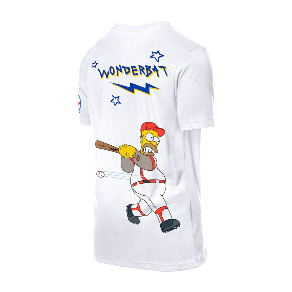 Toronto Blue Jays MLB x Simpsons Homer Wonderbat T-Shirt - White | New Era