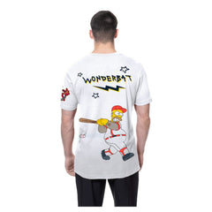 Atlanta Braves MLB x Simpsons Homer Wonderbat T-Shirt - White | New Era