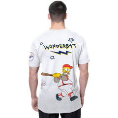 Los Angeles Dodgers MLB x Simpsons Homer Wonderbat T-Shirt - White | New Era
