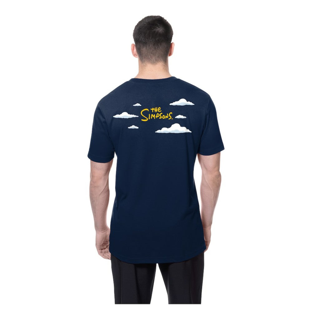 Atlanta Braves MLB x Simpsons 2026 Collab Clouds T-Shirt - Navy | New Era