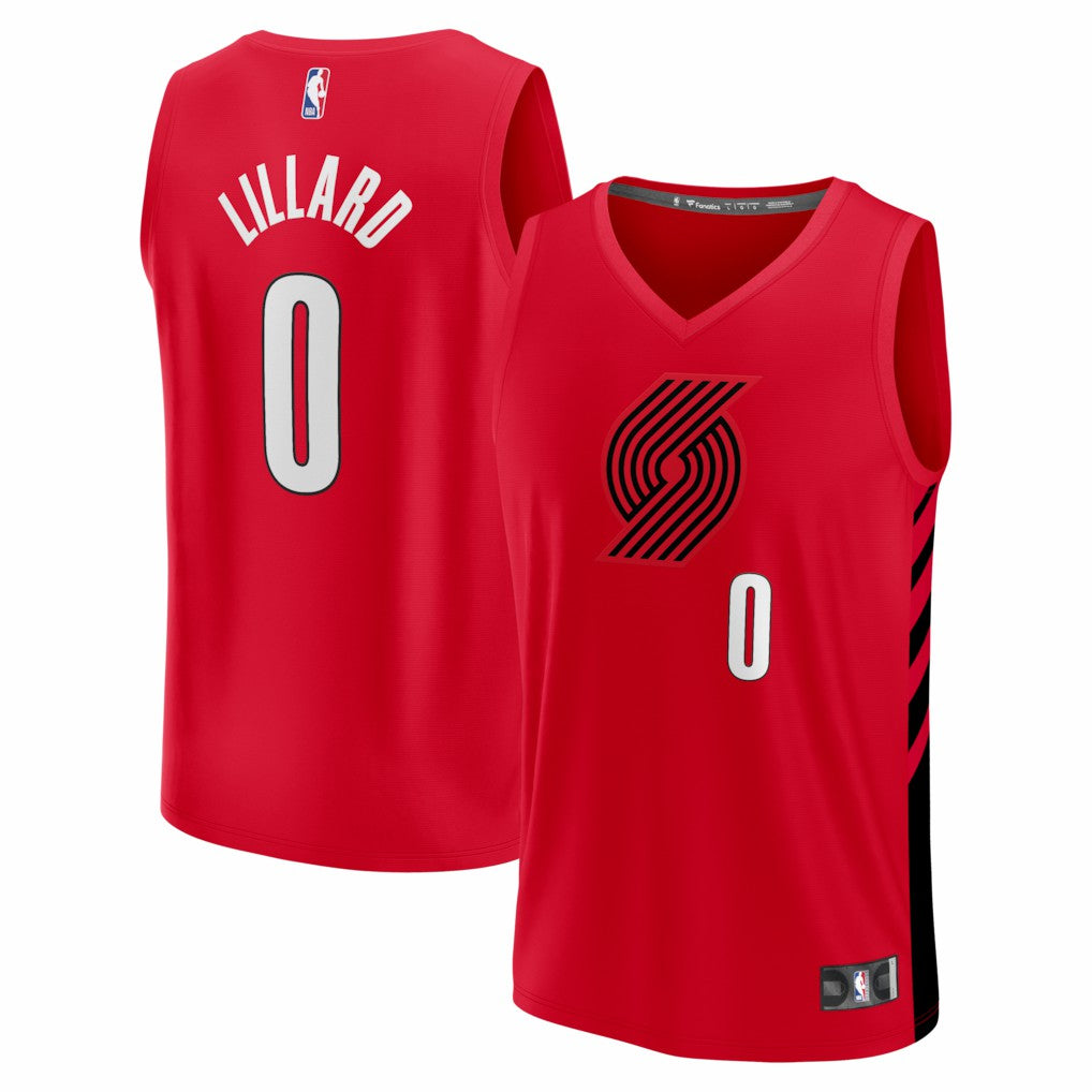 Damian Lillard Portland Trail Blazers Fast Break Replica Jersey - Red - Statement Edition | Fanatics online
