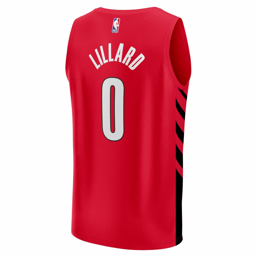 Damian Lillard Portland Trail Blazers Fast Break Replica Jersey - Red - Statement Edition | Fanatics online