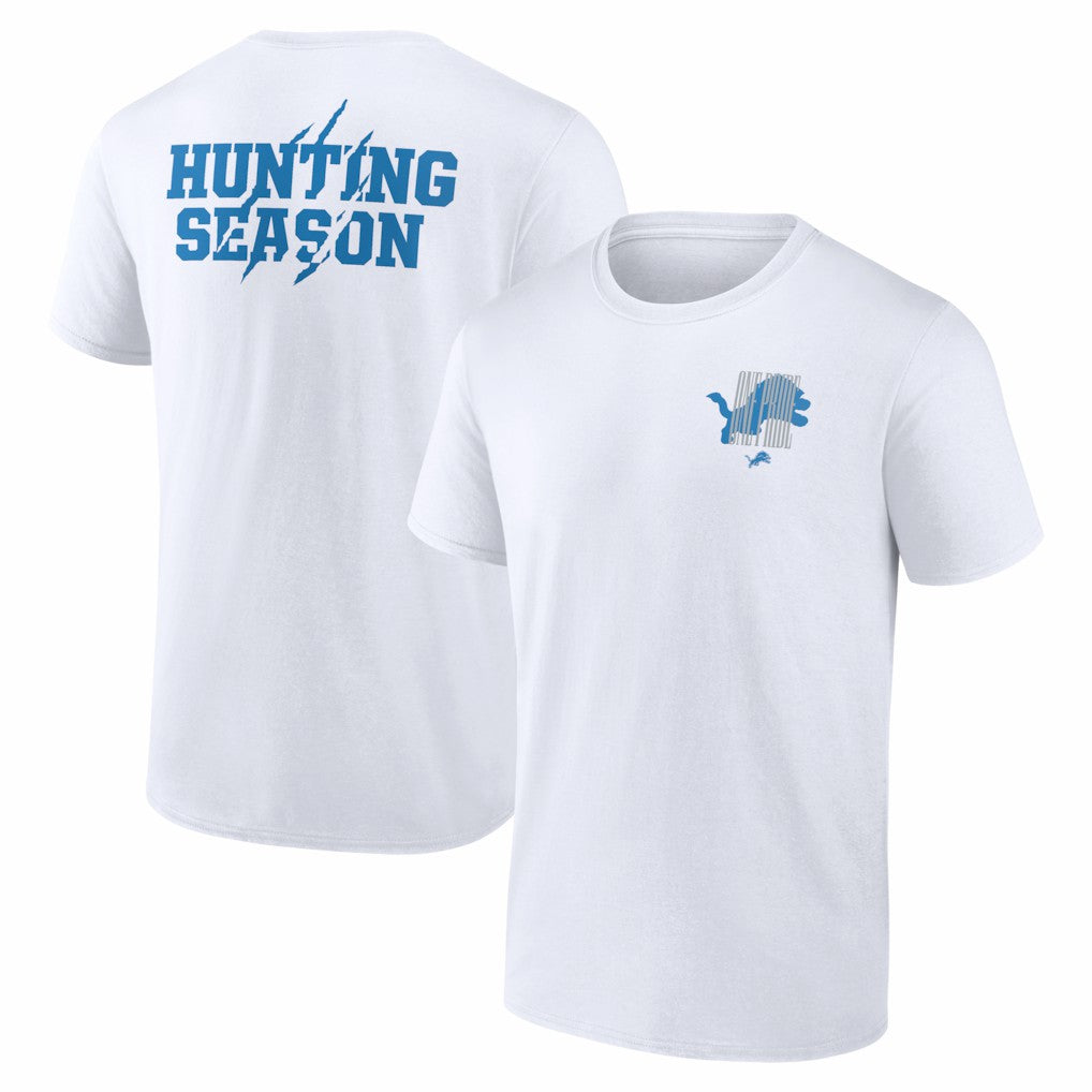 Detroit Lions Hunting Season T-Shirt - White on sale