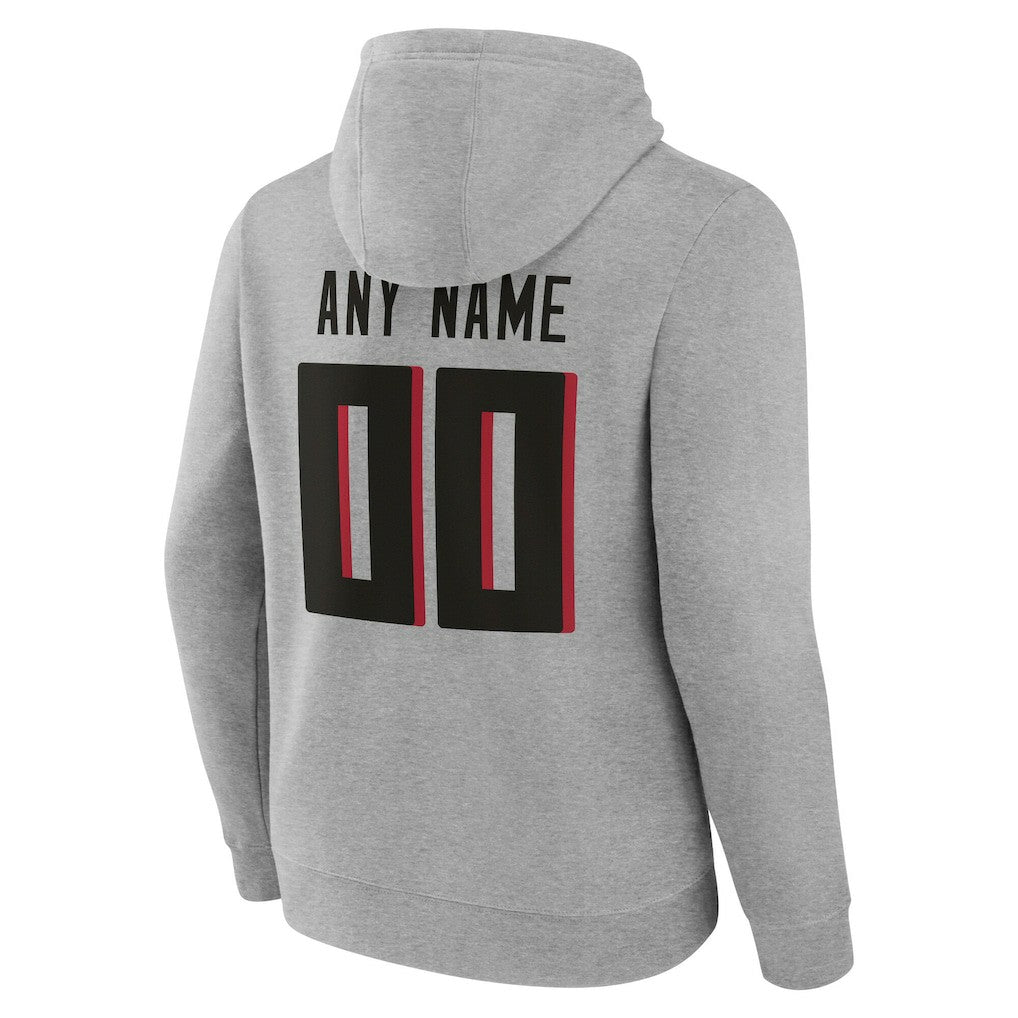 Atlanta Falcons Team Authentic Personalized Name & Number Hoodie - Gray online