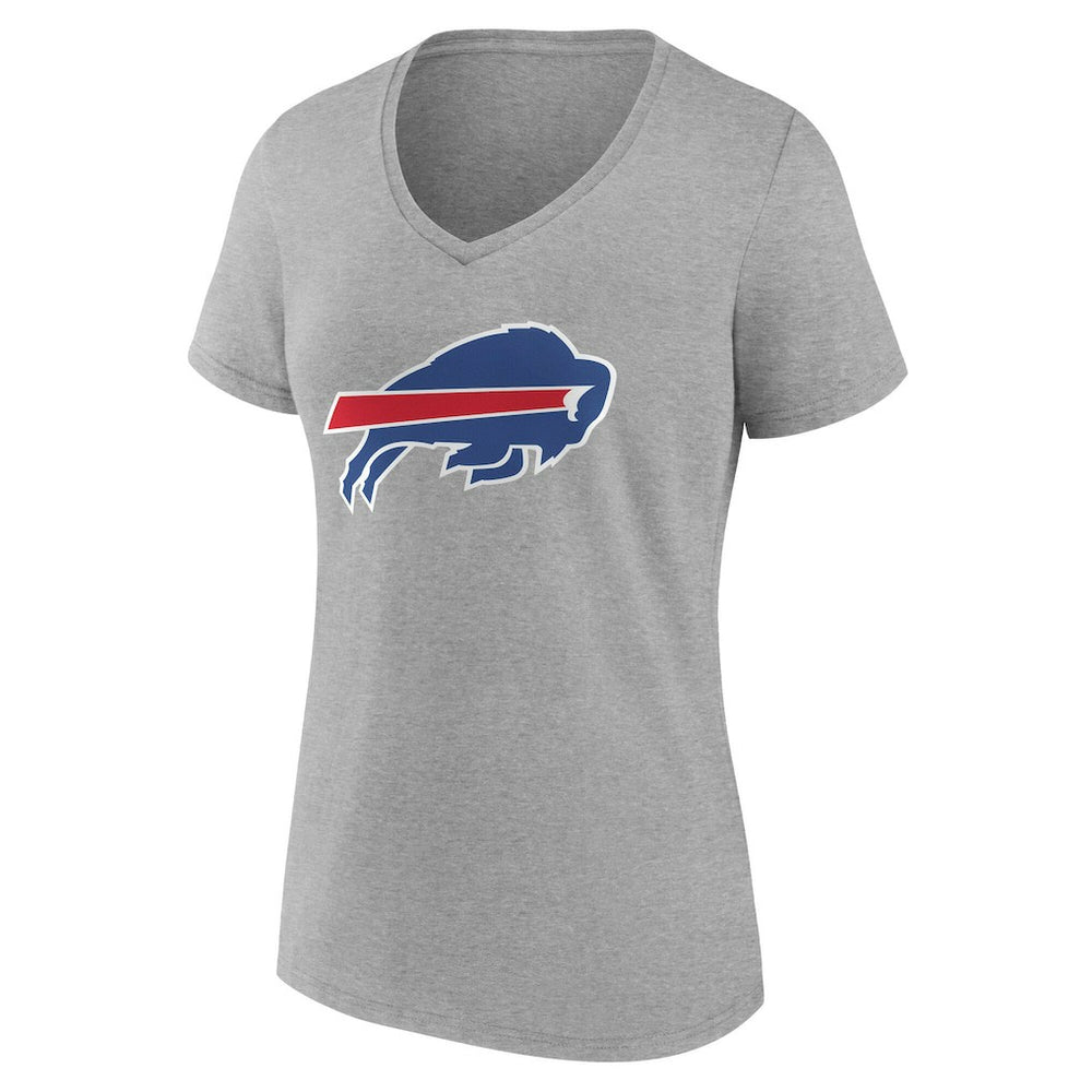 Buffalo Bills Women's Team Authentic Personalized Name & Number V-Neck T-Shirt - Gray on sale
