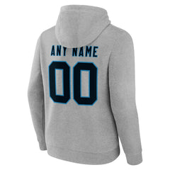 Carolina Panthers Team Authentic Personalized Name & Number Hoodie - Gray discount