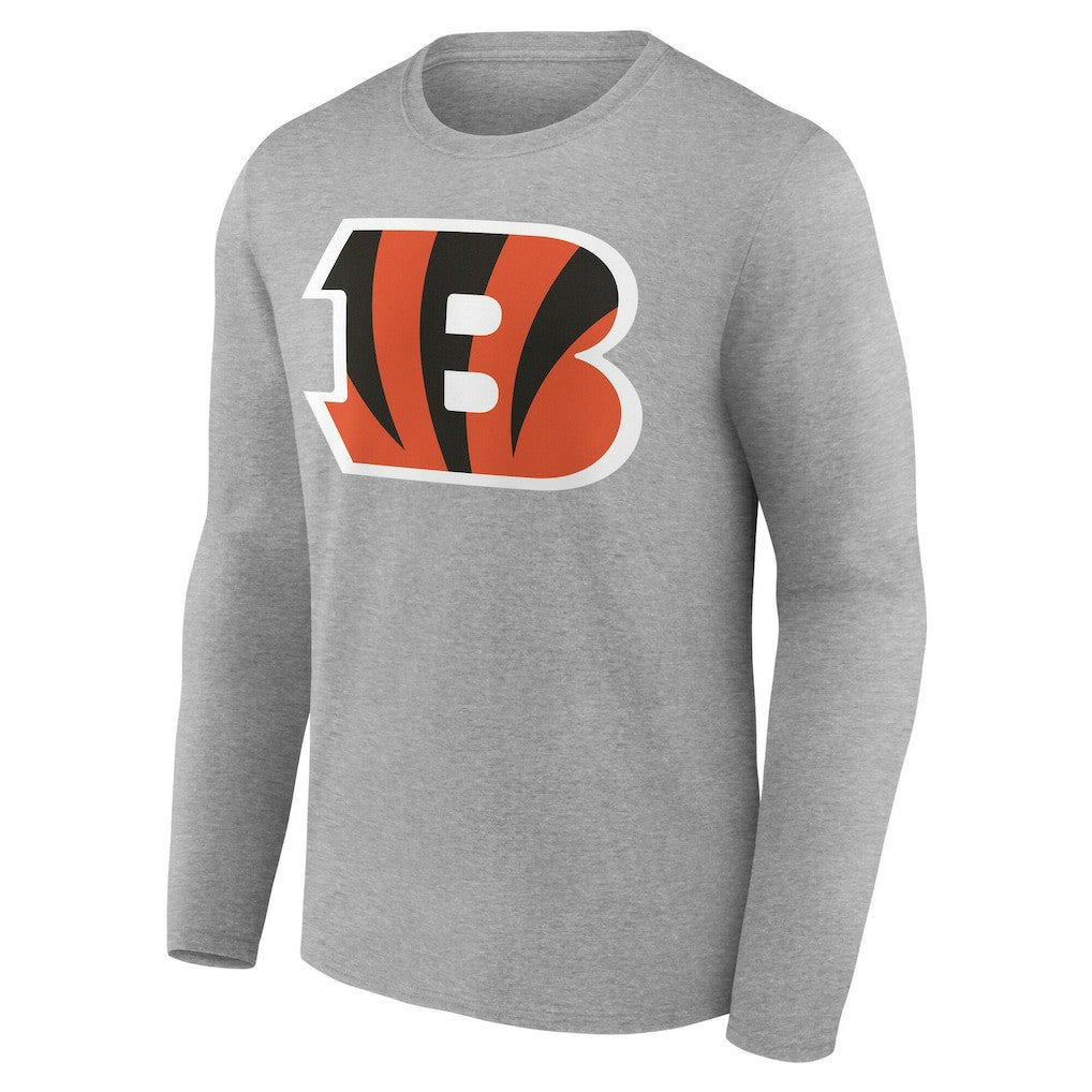 Cincinnati Bengals Team Authentic Personalized Name & Number Long Sleeve T-Shirt - Gray sale