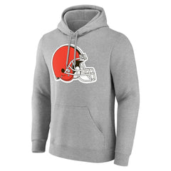 Cleveland Browns Team Authentic Personalized Name & Number Hoodie - Gray discount