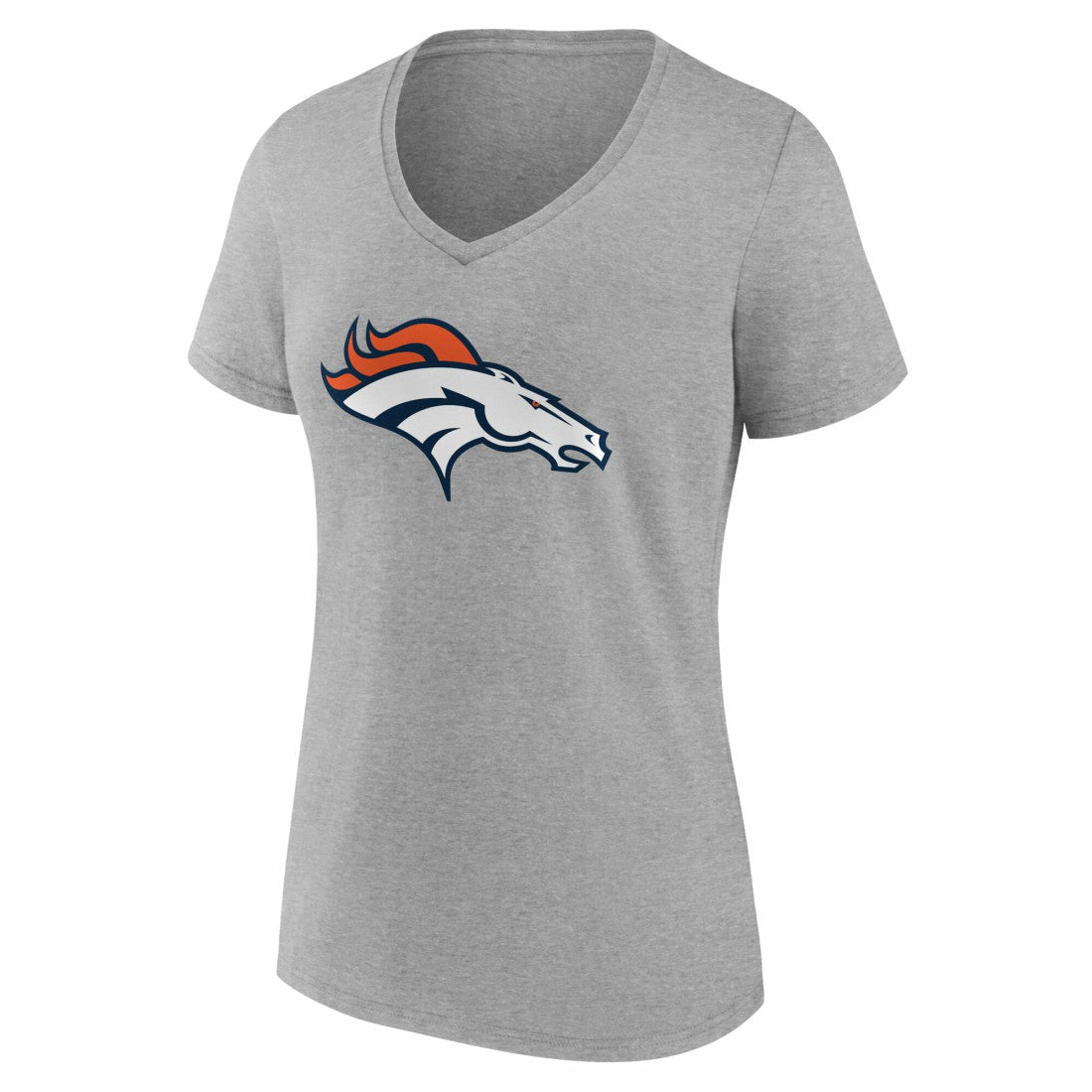 Denver Broncos Women's Team Authentic Personalized Name & Number V-Neck T-Shirt - Gray online