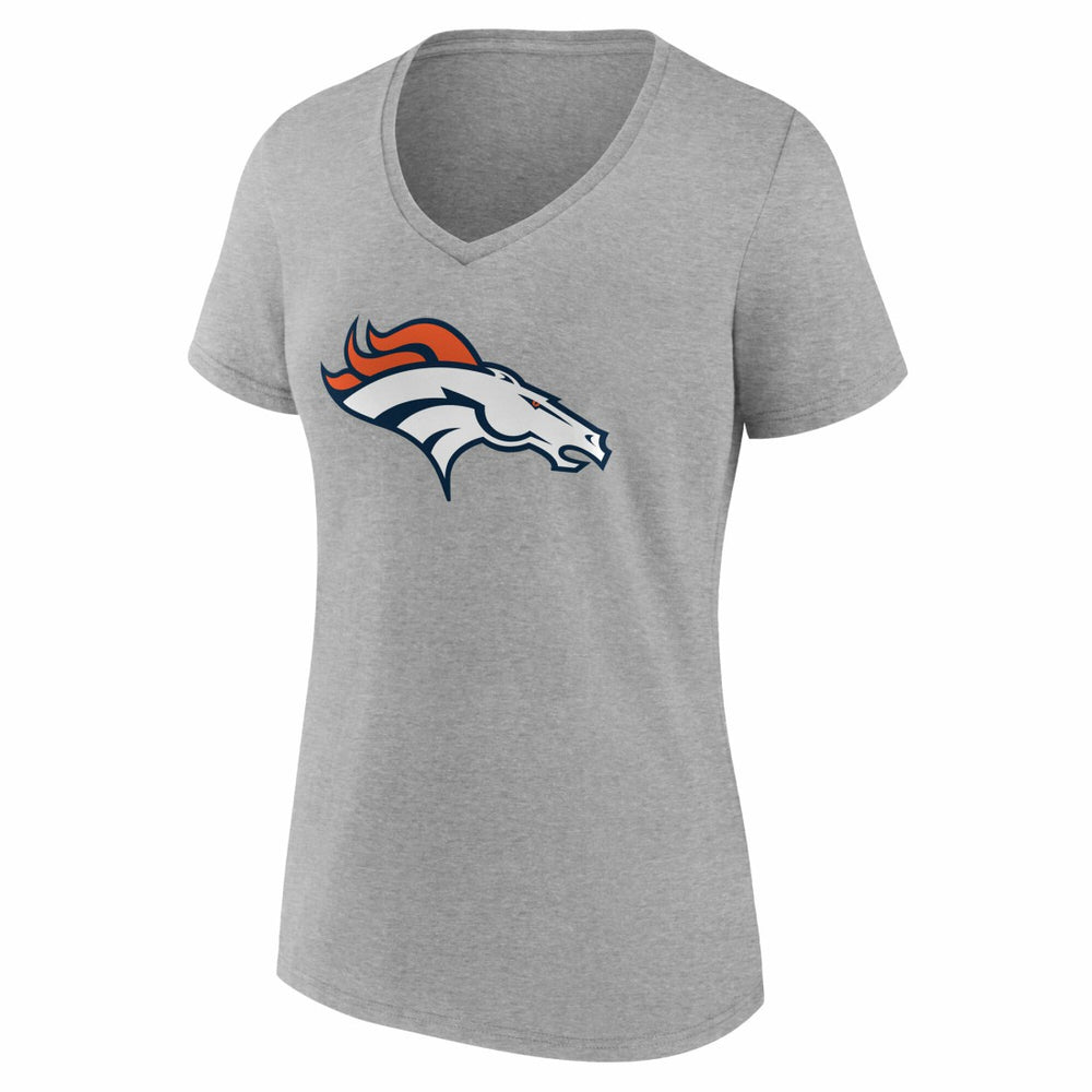 Denver Broncos Women's Team Authentic Personalized Name & Number V-Neck T-Shirt - Gray online