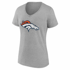Denver Broncos Women's Team Authentic Personalized Name & Number V-Neck T-Shirt - Gray online
