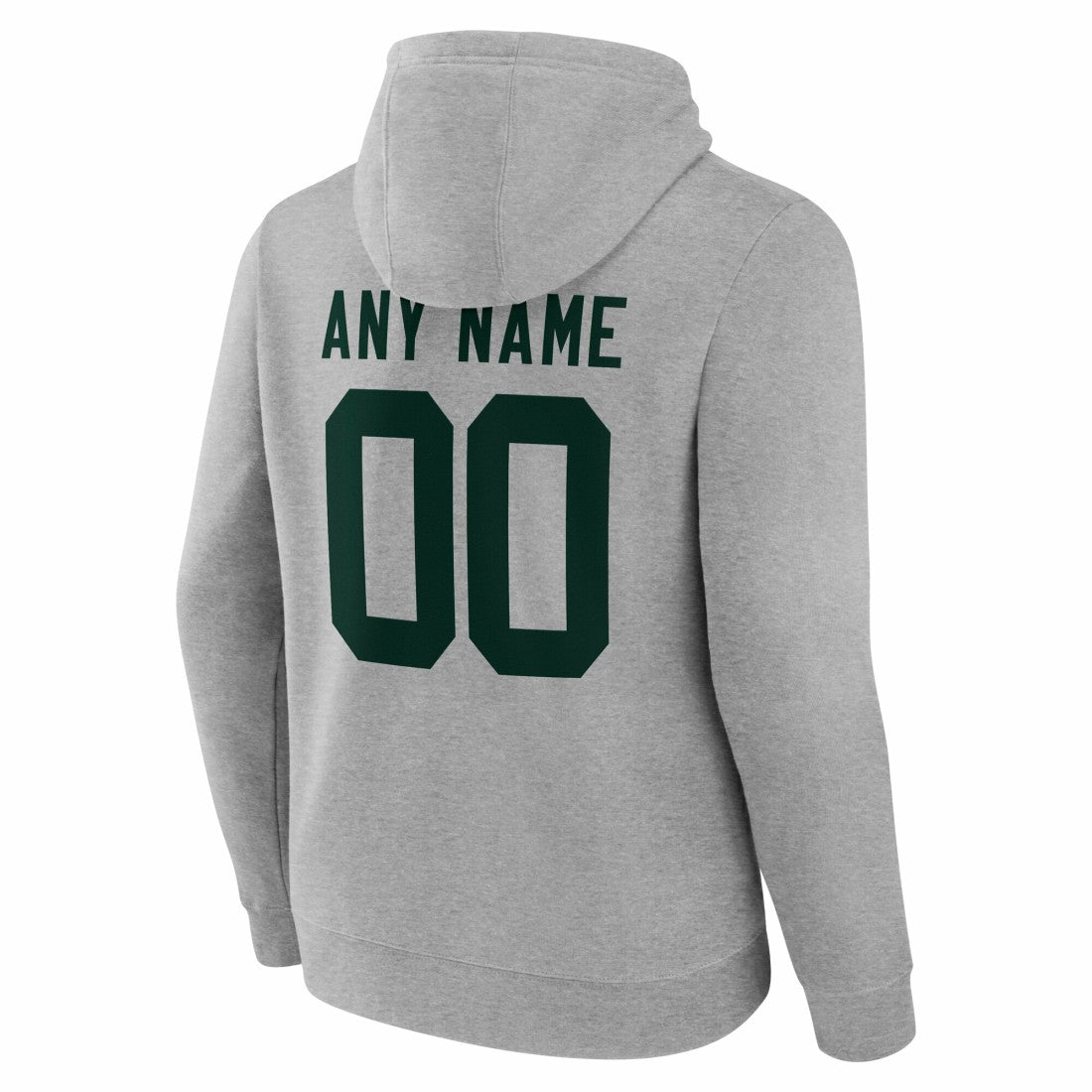 Green Bay Packers Team Authentic Personalized Name & Number Hoodie - Gray discount